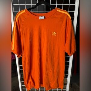 Y2K Adidas orange shirt